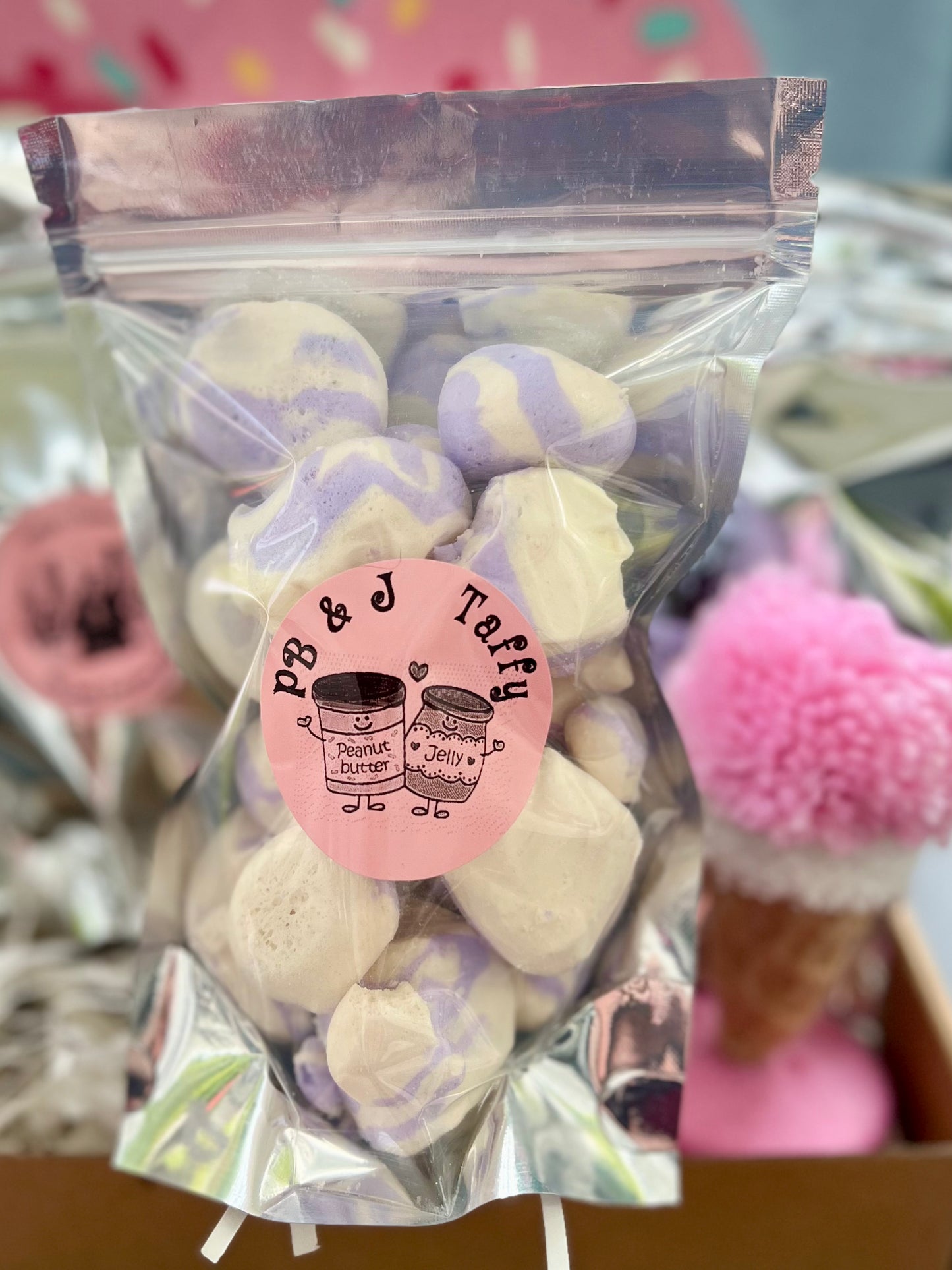 Peanut Butter & Jelly Taffy